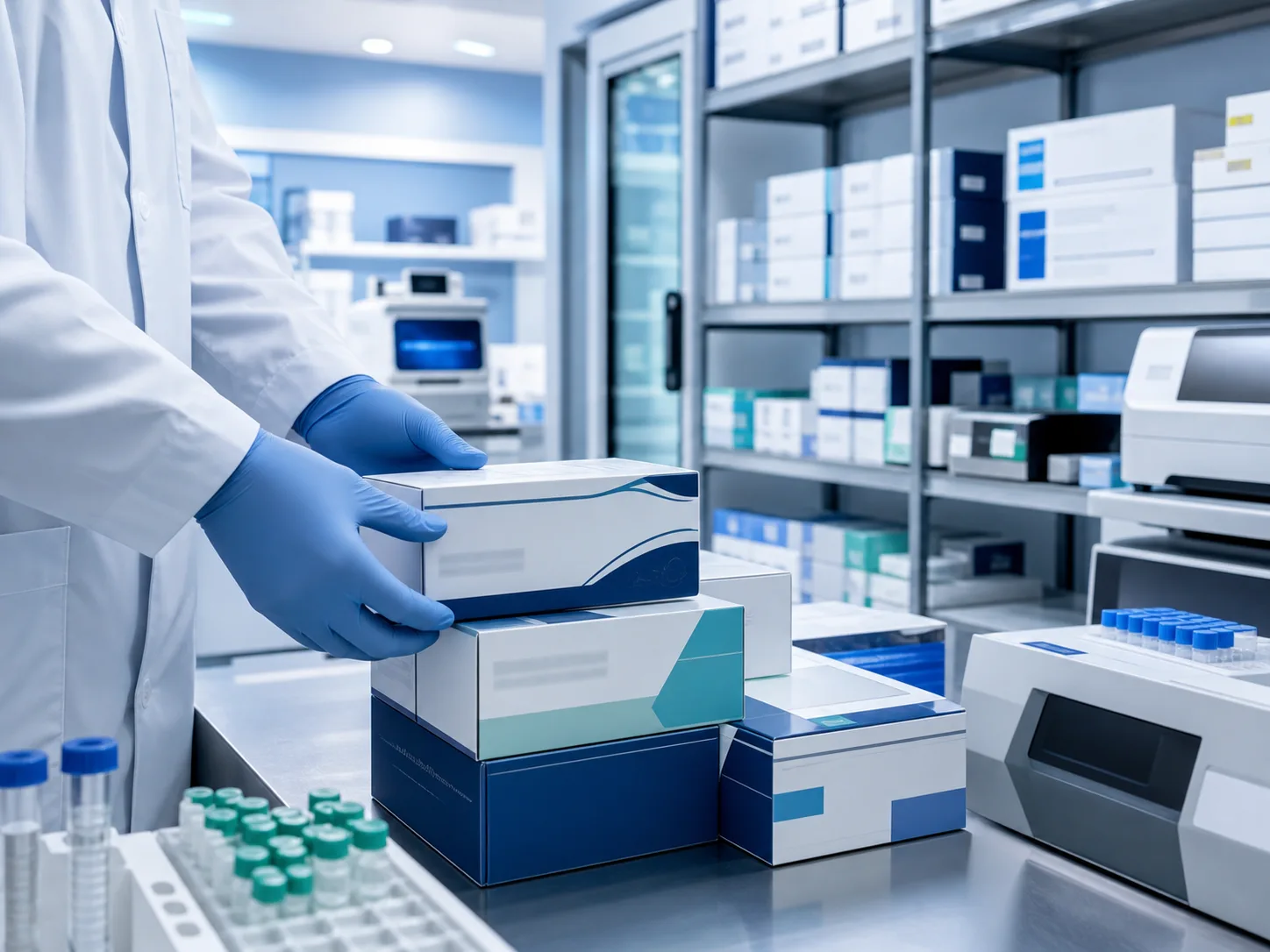 Reactivos y sistemas de diagnóstico organizados en laboratorio